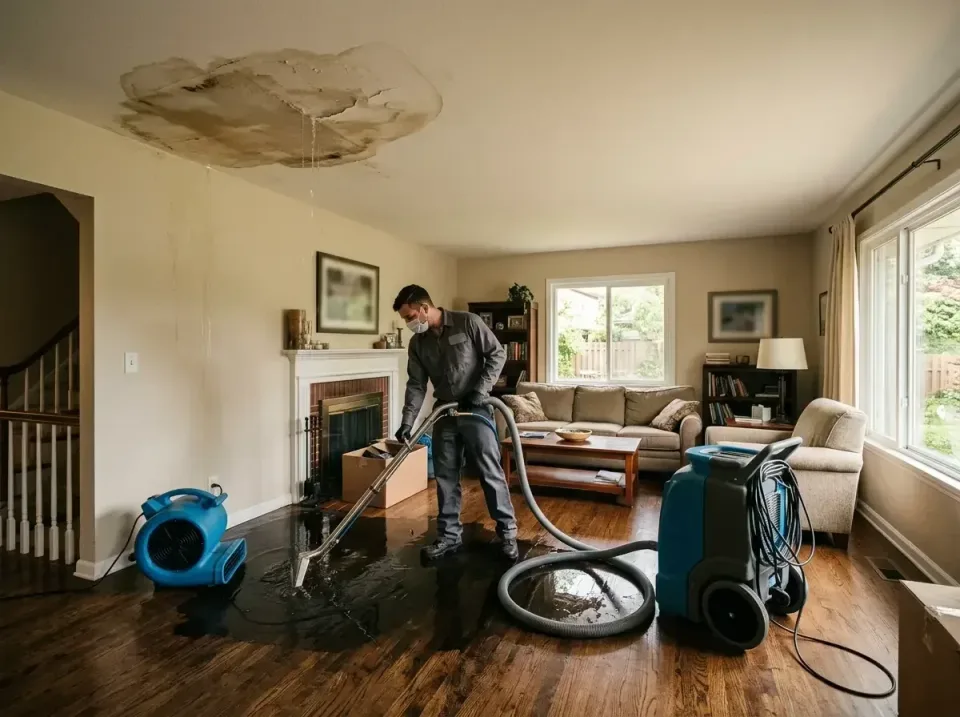 attic-pipe-burst-ceiling-drip-008 — frequently asked questions, Water Damage Restoration & Carpet Care in Madison Heights, VA